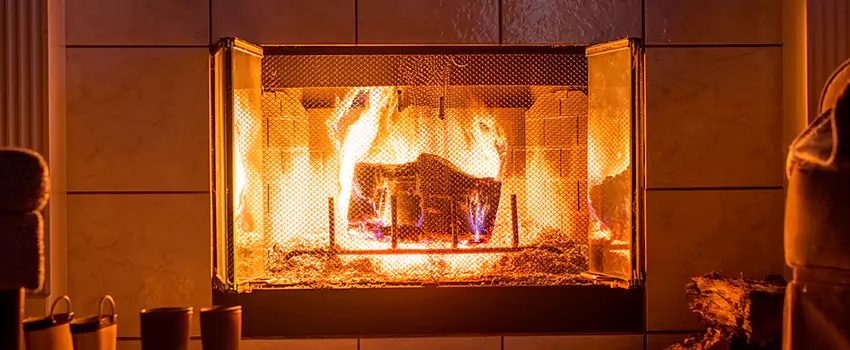 Mendota Hearth Landscape Fireplace Installation in East Palo Alto, California