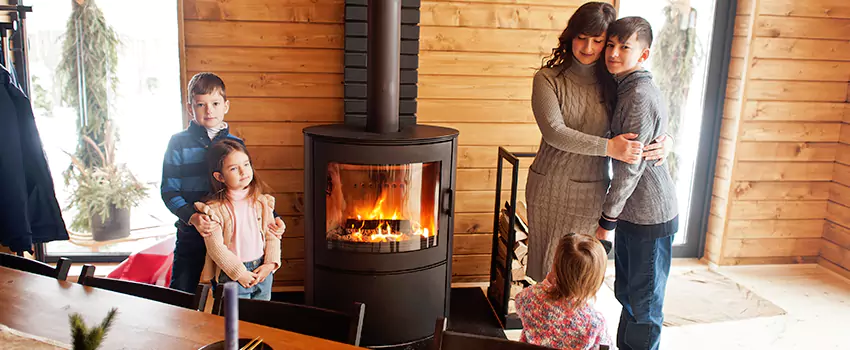 Morso Cast Iron Fireplace Insert Installation in East Palo Alto, California