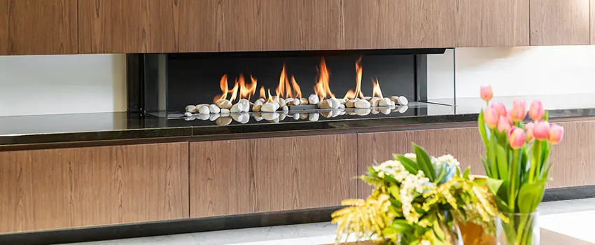 Double-height Fireplace Design Refurbishment in East Palo Alto, California
